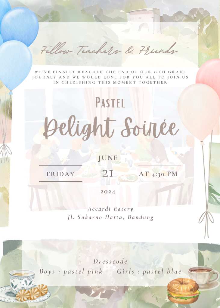 Poster Pastel Delight Soirée